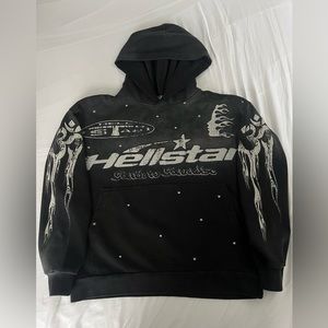 Hellstar Black Racer Hoodie (Size S) (we can negotiate the price)